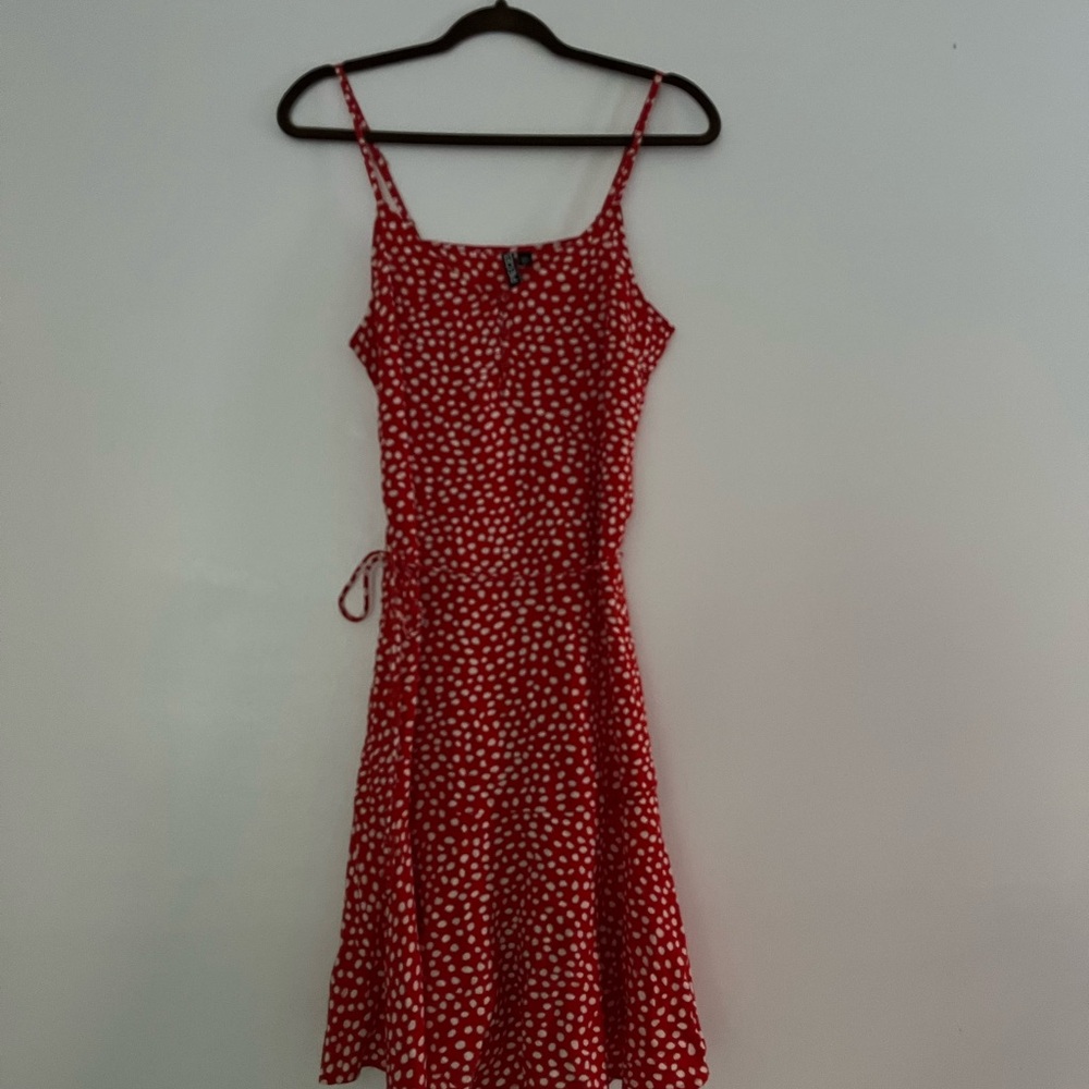 Pieces women’s Red Polka Dot Summer Dress